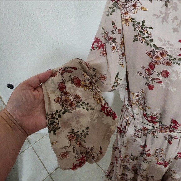 CITY Chic Maxi Flower Child pink and Ivory dress L plus size 20 new!!!! - Picture 6 of 9